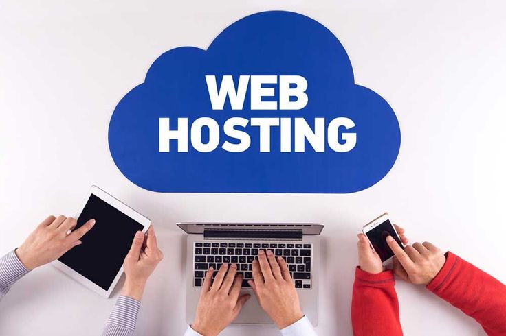 Web hosting illustration